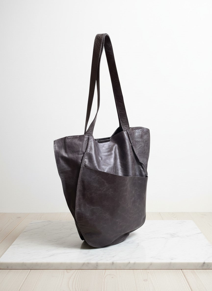 Brazil Leather Slim Tote