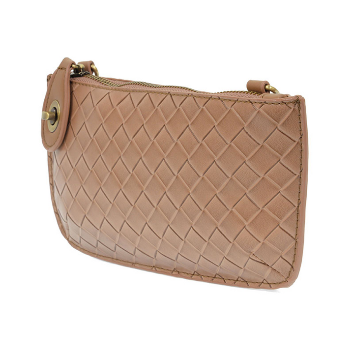 Wide Woven Crossbody Wristlet