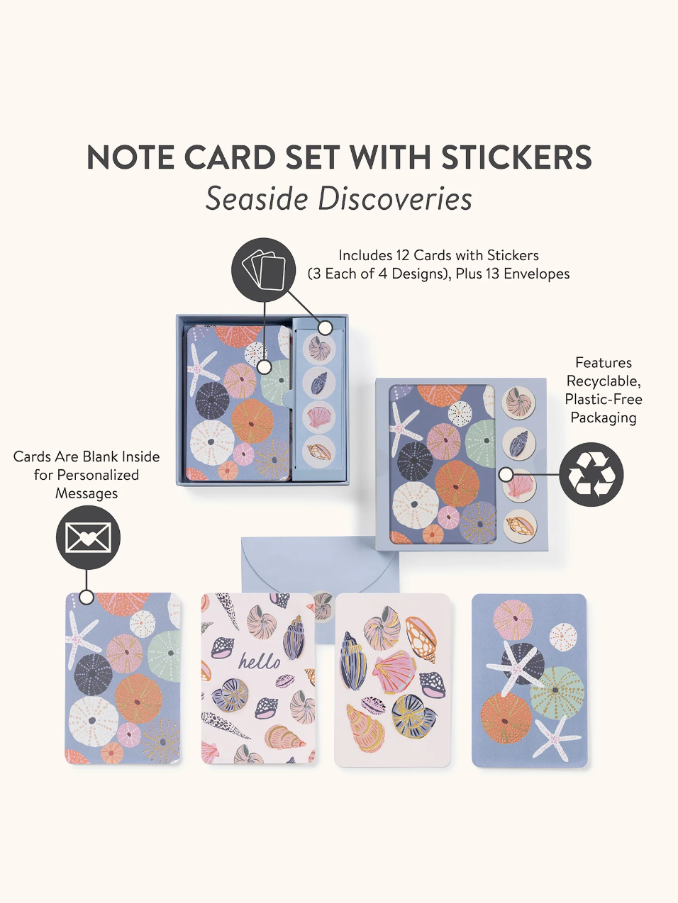 Note Card Sticker Set
