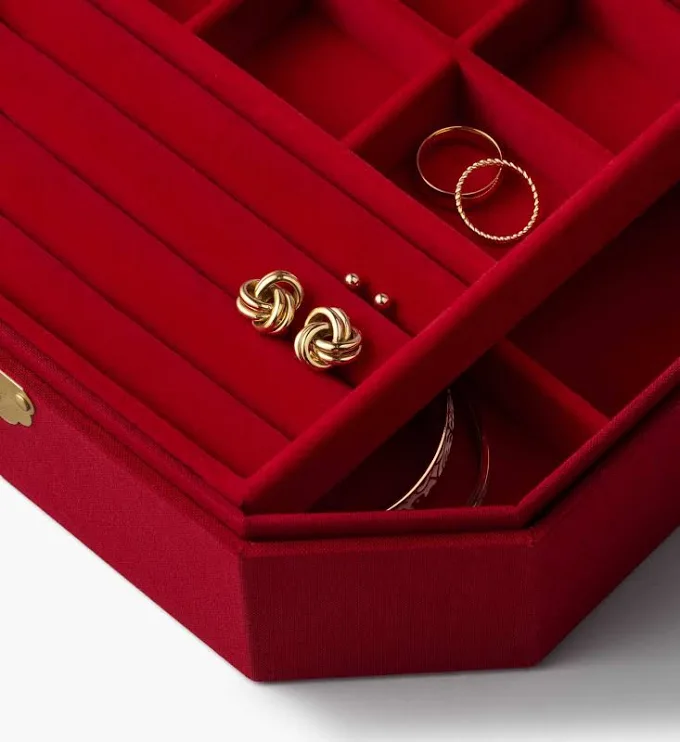 Embroidered Jewelry Box