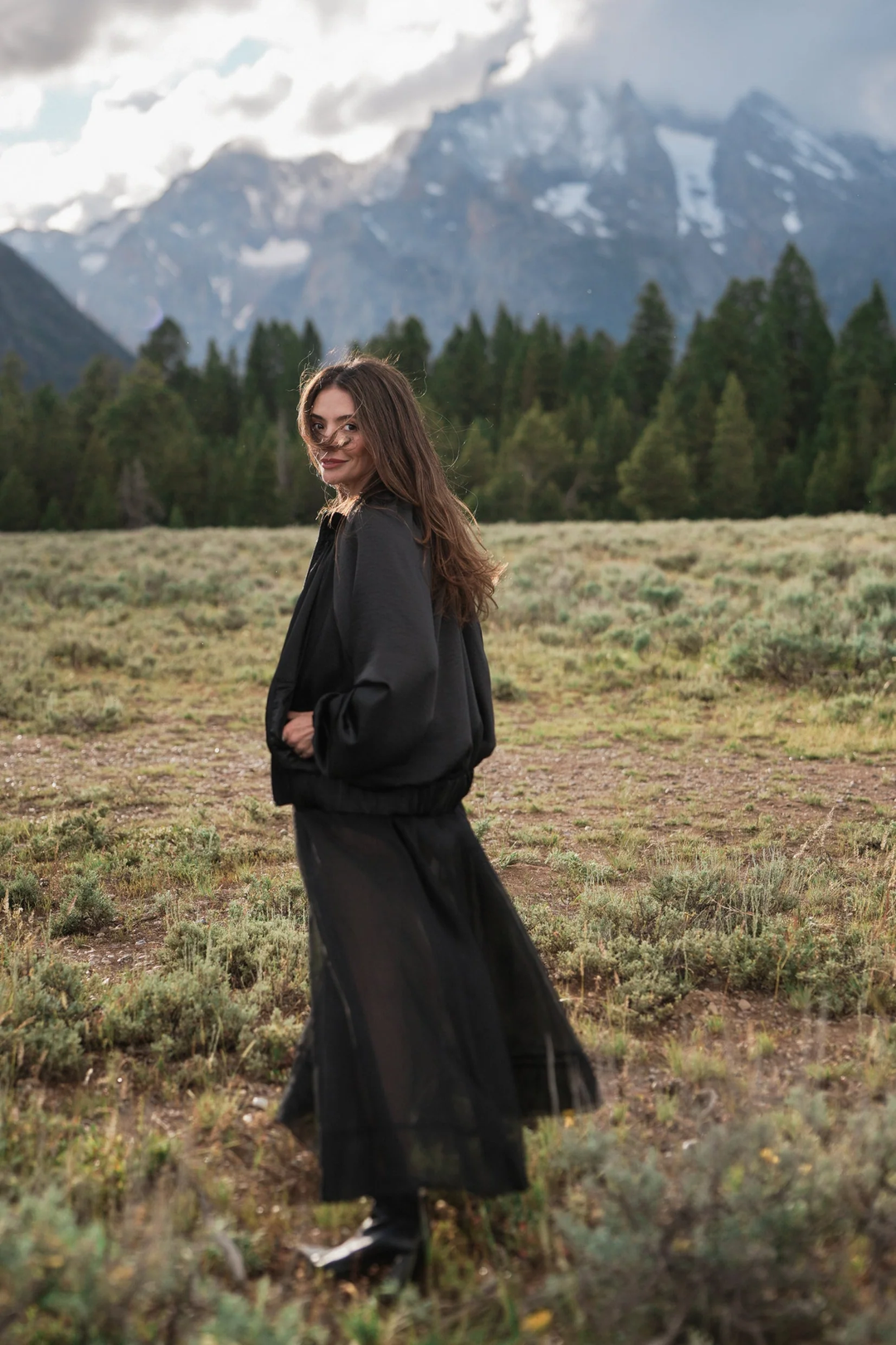 Evening Sateen Bomber