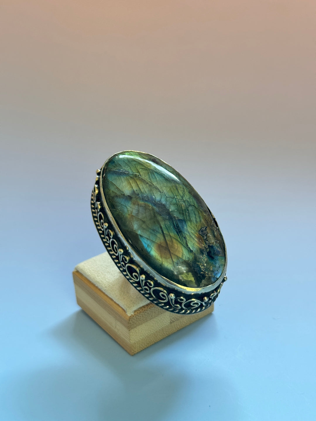 Labradorite Oval Ring