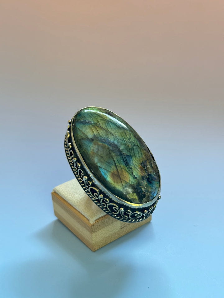 Labradorite Oval Ring