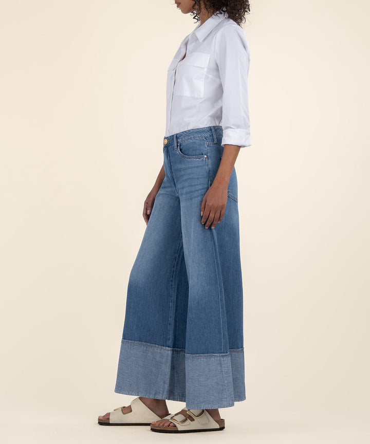 Kut Blake Crop Wide Leg Jeans