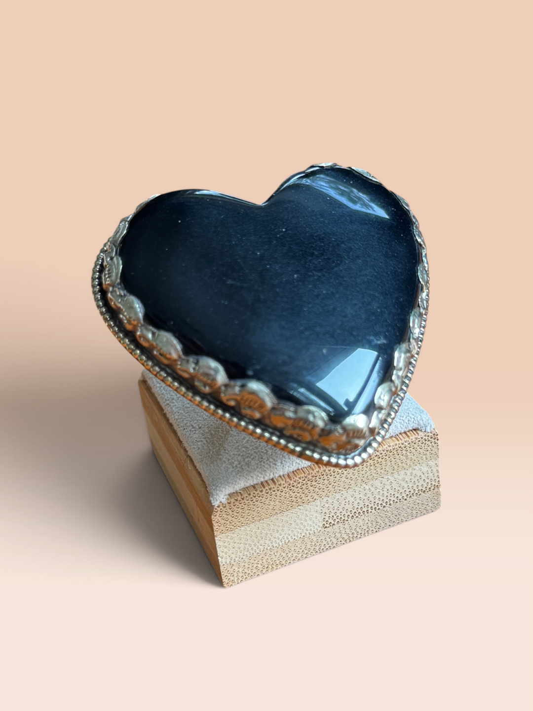Onyx Heart Ring