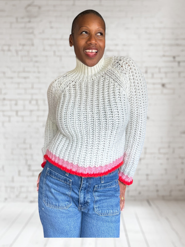 Sugar Cane Mock Chunky Sweater