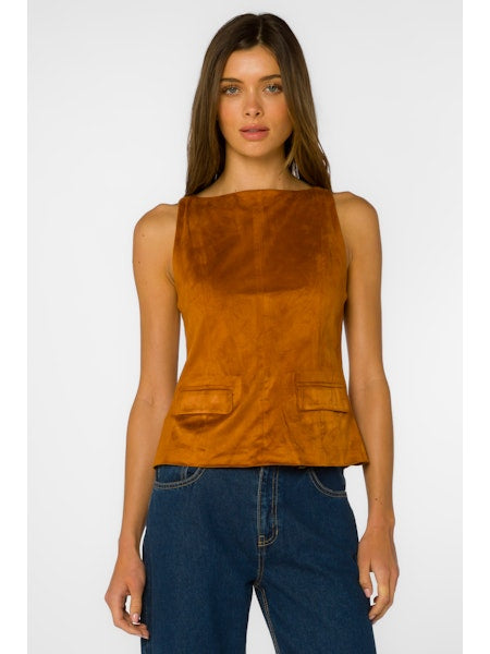 Candace Microsuede Tank