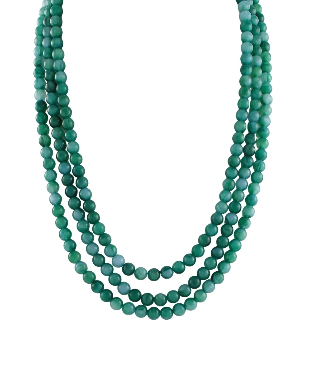 Marble Agate Long Necklace