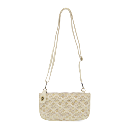 Lattice Woven Crossbody Wristlet