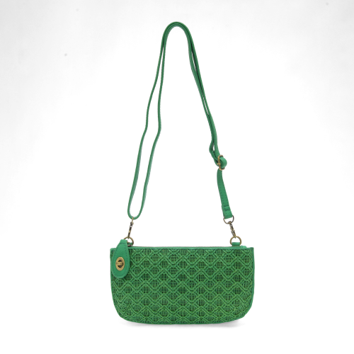 Lattice Woven Crossbody Wristlet