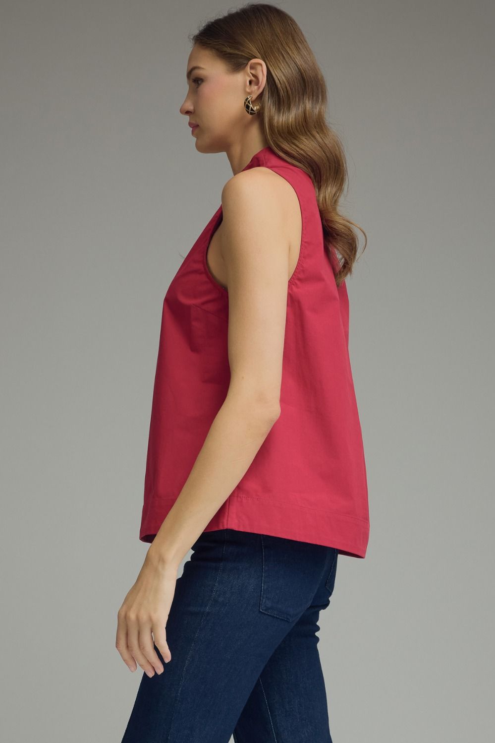 Sleeveless A Line Top