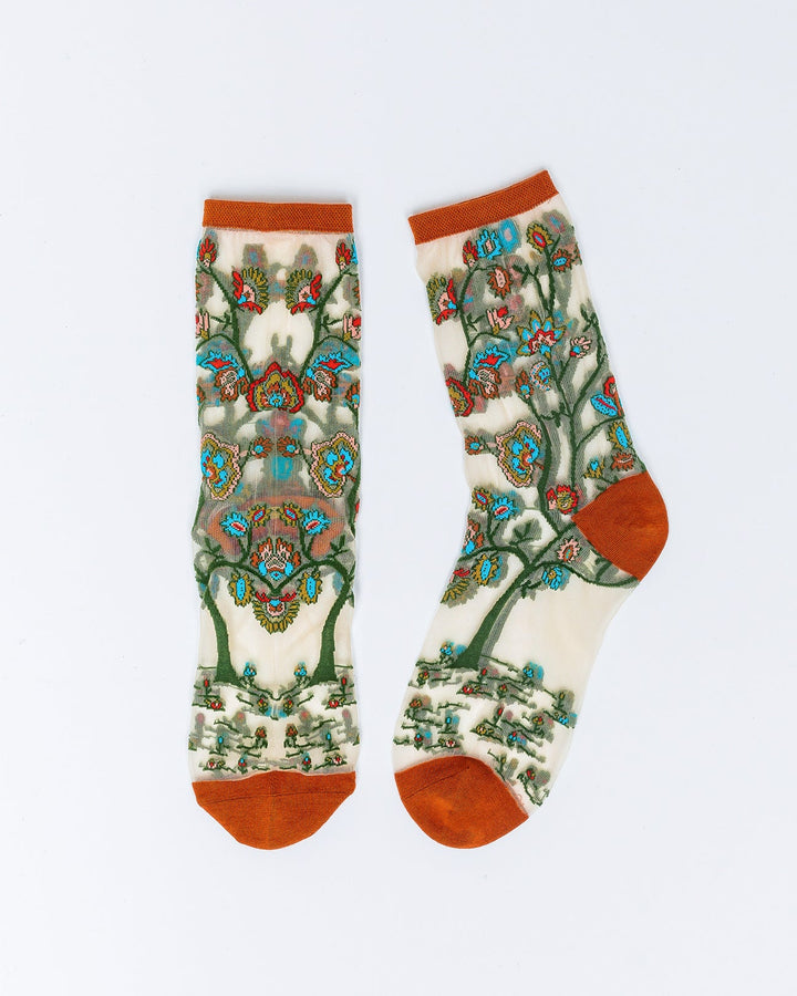 Tree of Life Sheer Socks