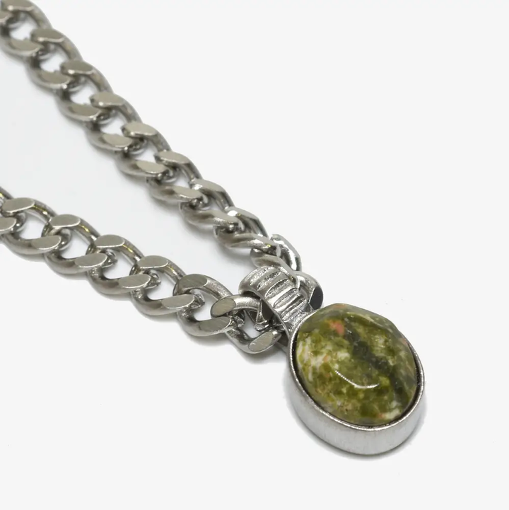 Unakite Pendant Necklace