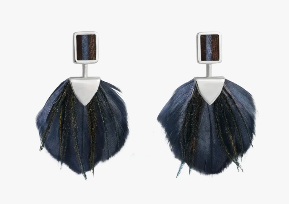 Savannah Bezel Drop Earrings