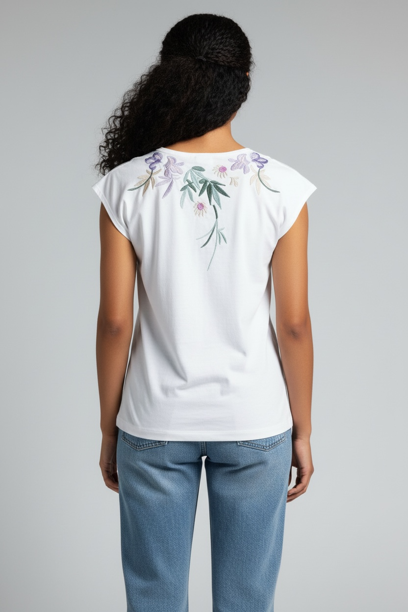 Marleigh Deep Vee Tee