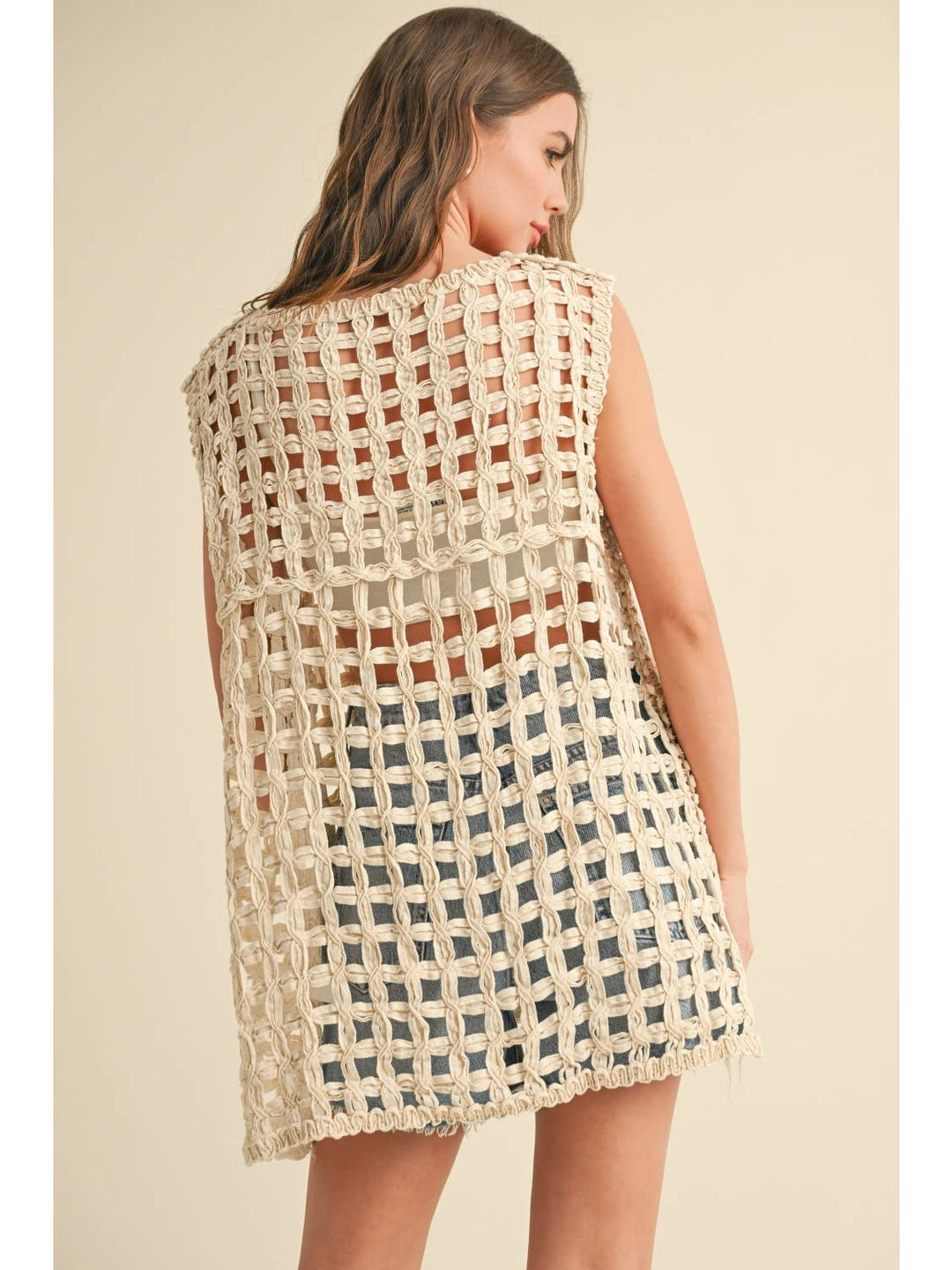 Round Neck Nett Top