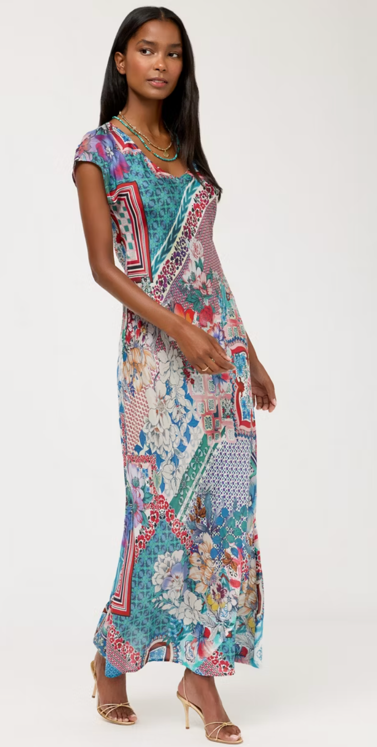 Verty Bias Patchwork Dress