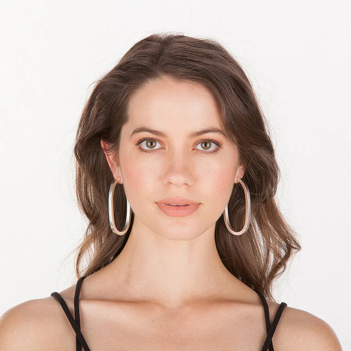 Sheila Fajl LaLa Long Square Hoops