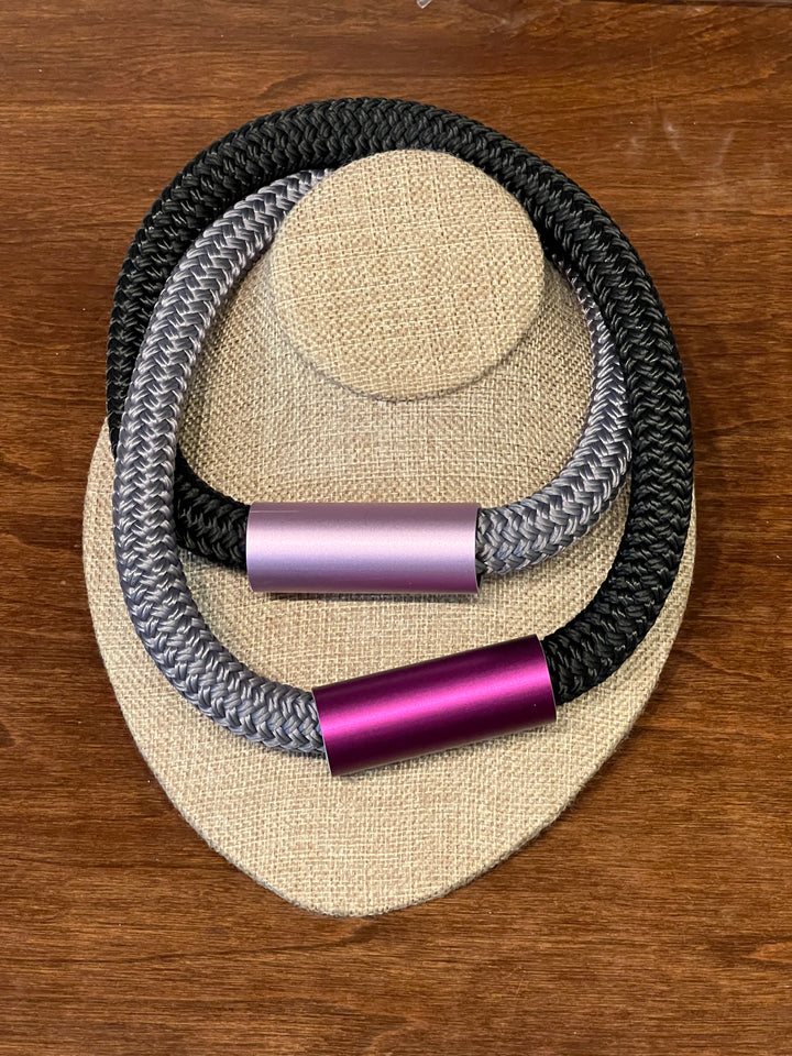 Aluminum Cylinder Necklace