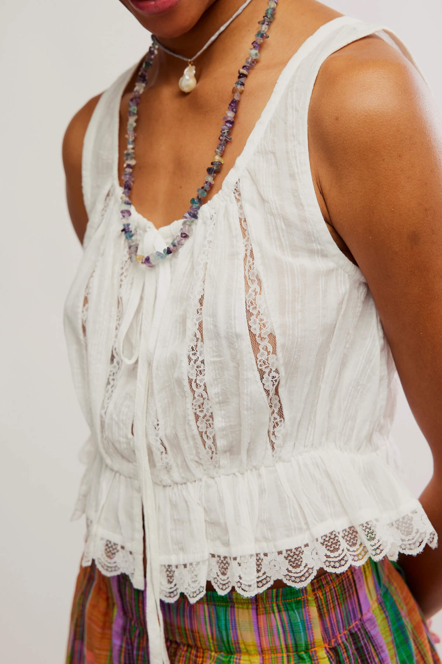 フリーピープル Free People Alana Lace Tank レディース シャツ トップス Clean Ivory Free People Alana Lace Tank | Wild Dove Boutique | San Diego,CA