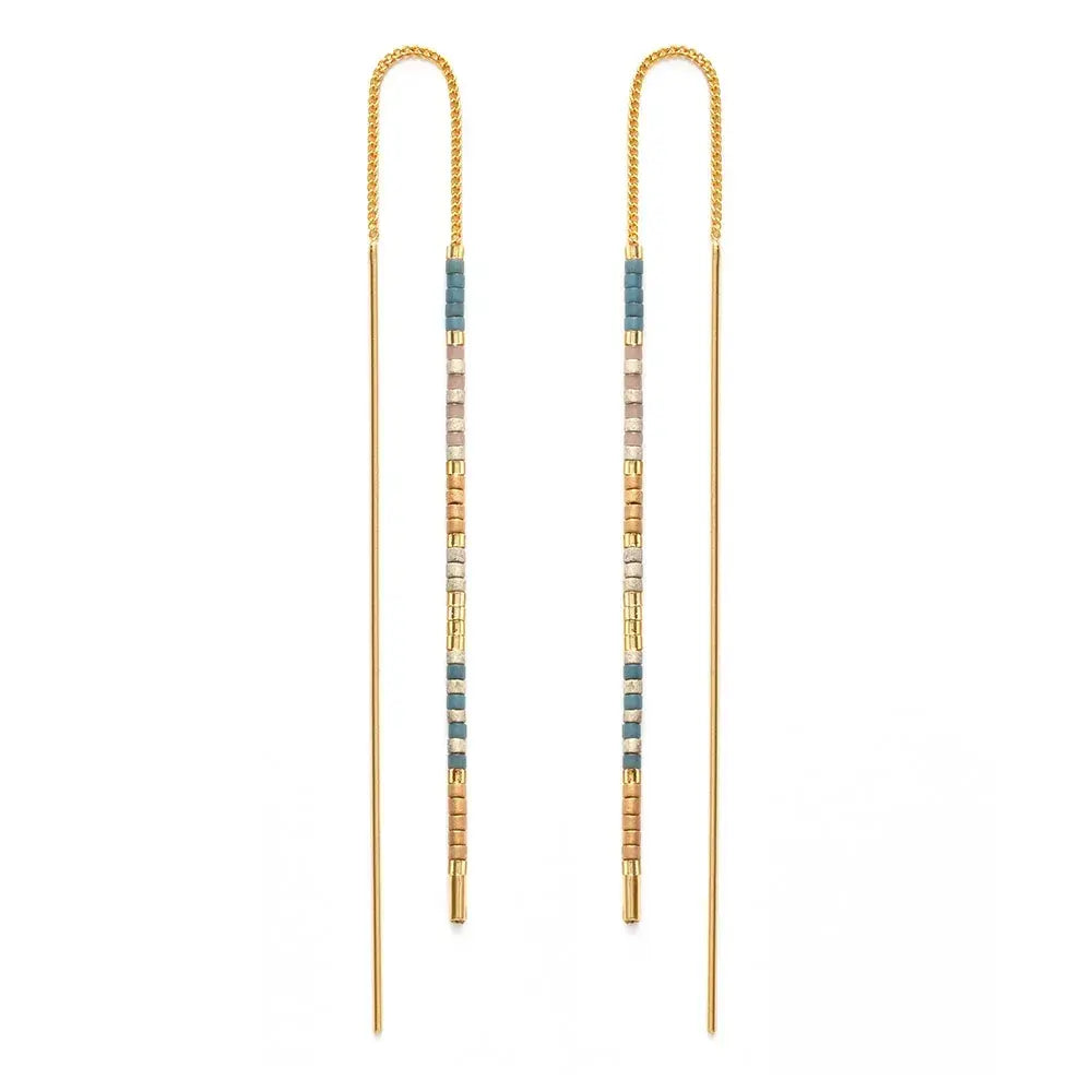 Miyuki Threader Earrings