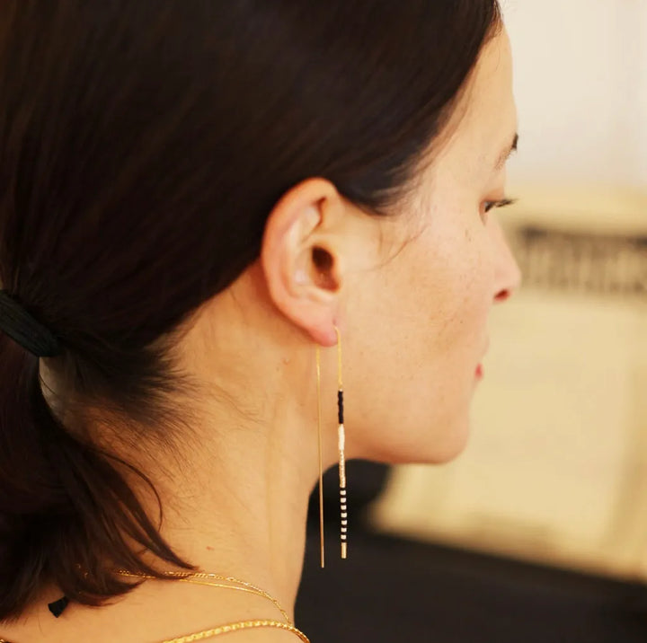 Miyuki Threader Earrings