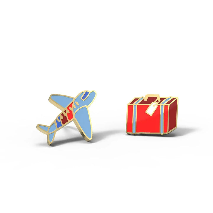 Airplane Suitcase Earrings