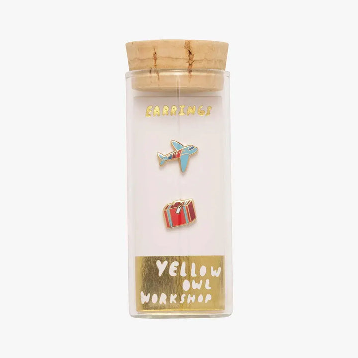 Airplane Suitcase Earrings
