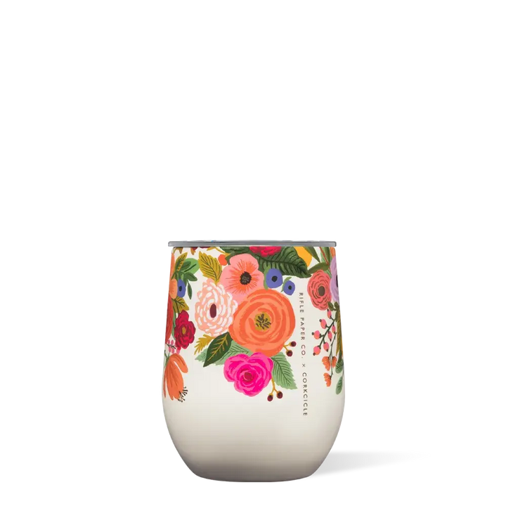 12oz Stemless Wine Garden Party