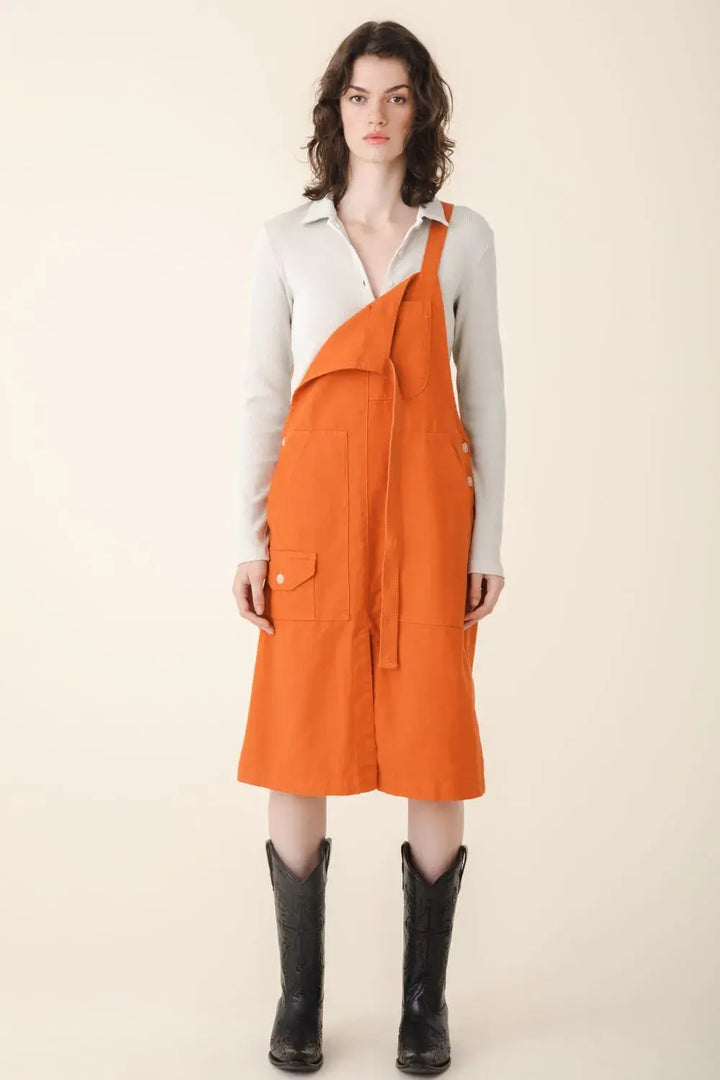Canvas Overall Dress