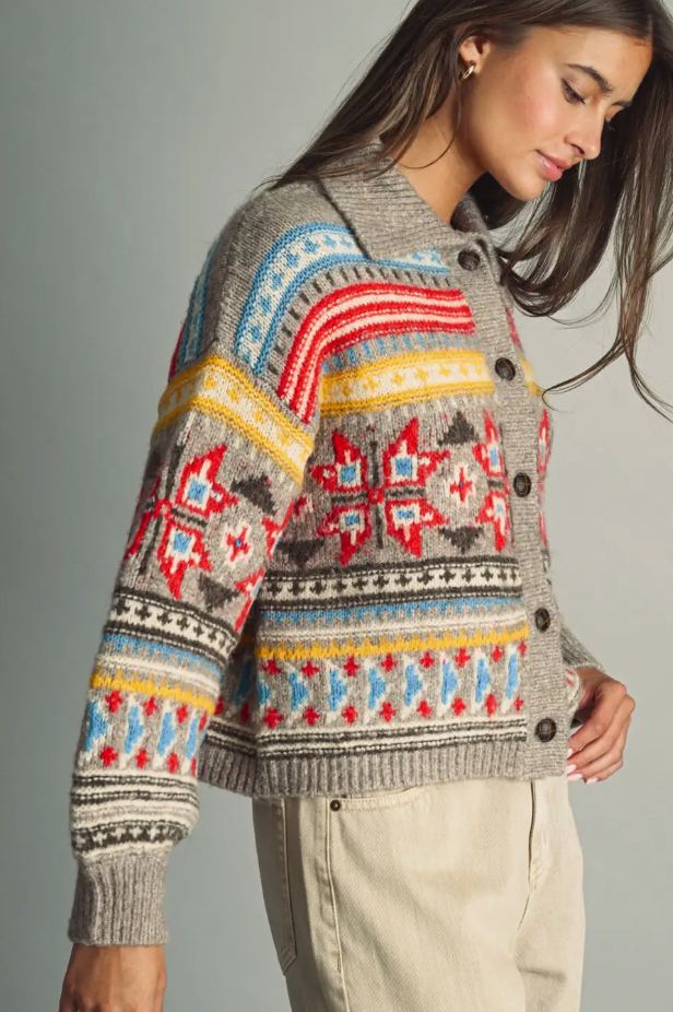 Collar Color pop Cardi