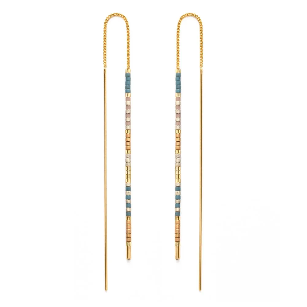 Miyuki Threader Earrings