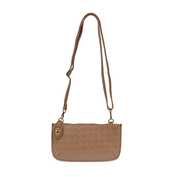 Wide Woven Crossbody Wristlet