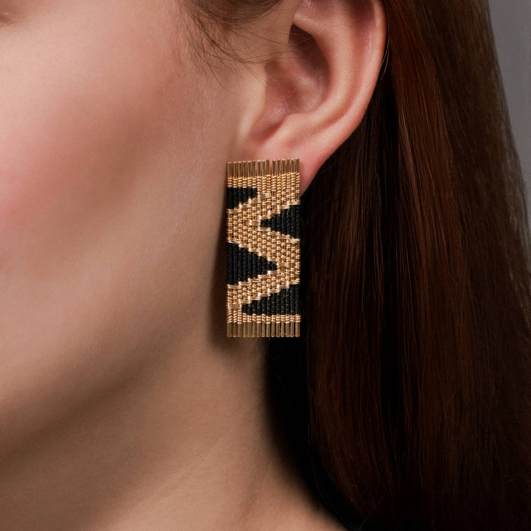 Wire and Cord Ines Earring