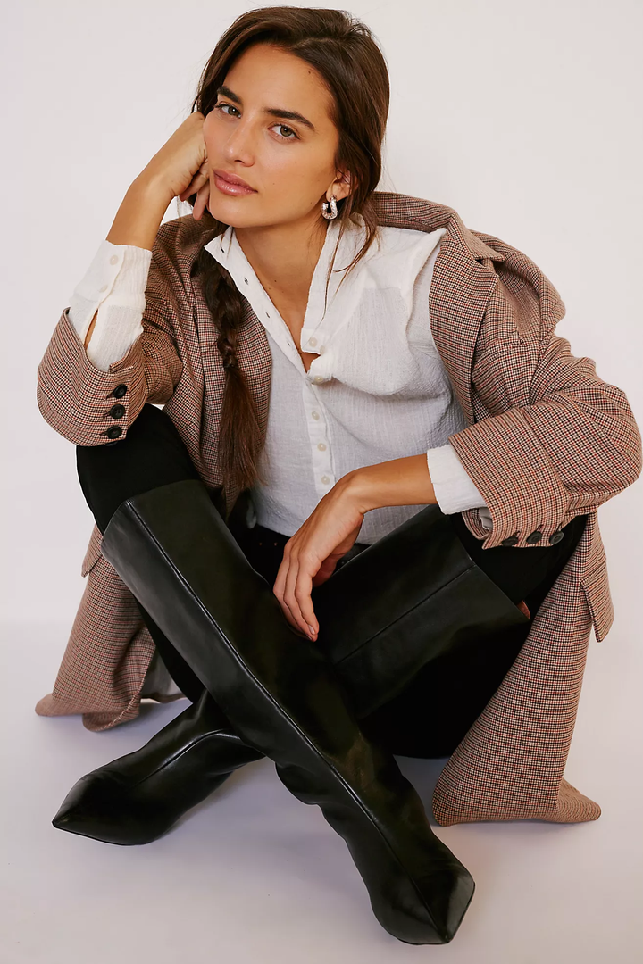 Kiki Kitten Heel Leather Boot
