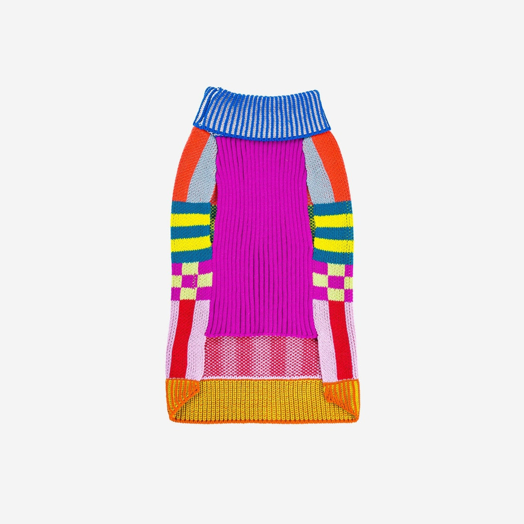 Pattern Patch Dog Sweater