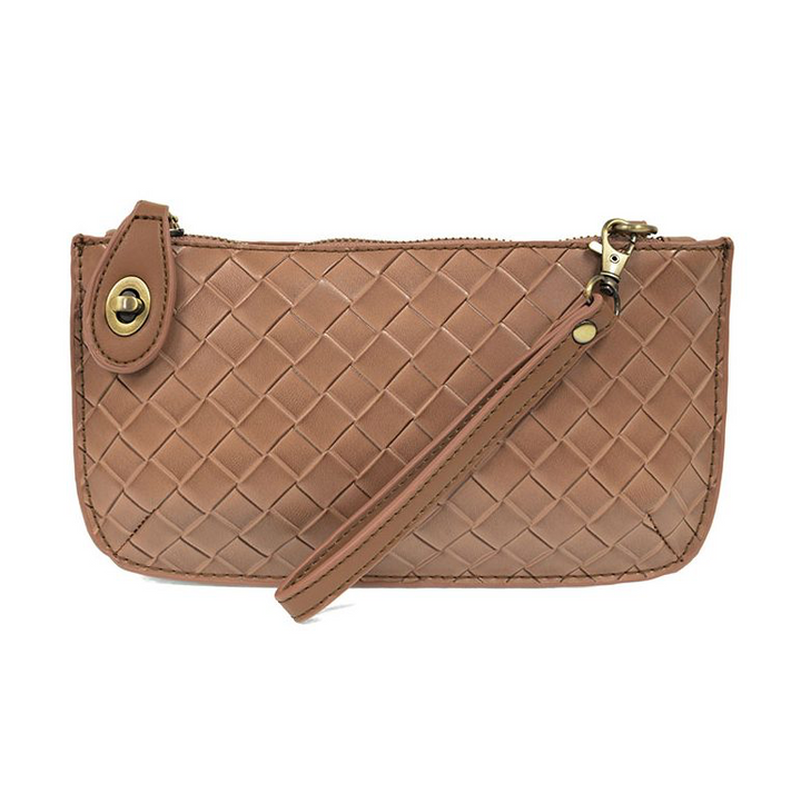 Wide Woven Crossbody Wristlet