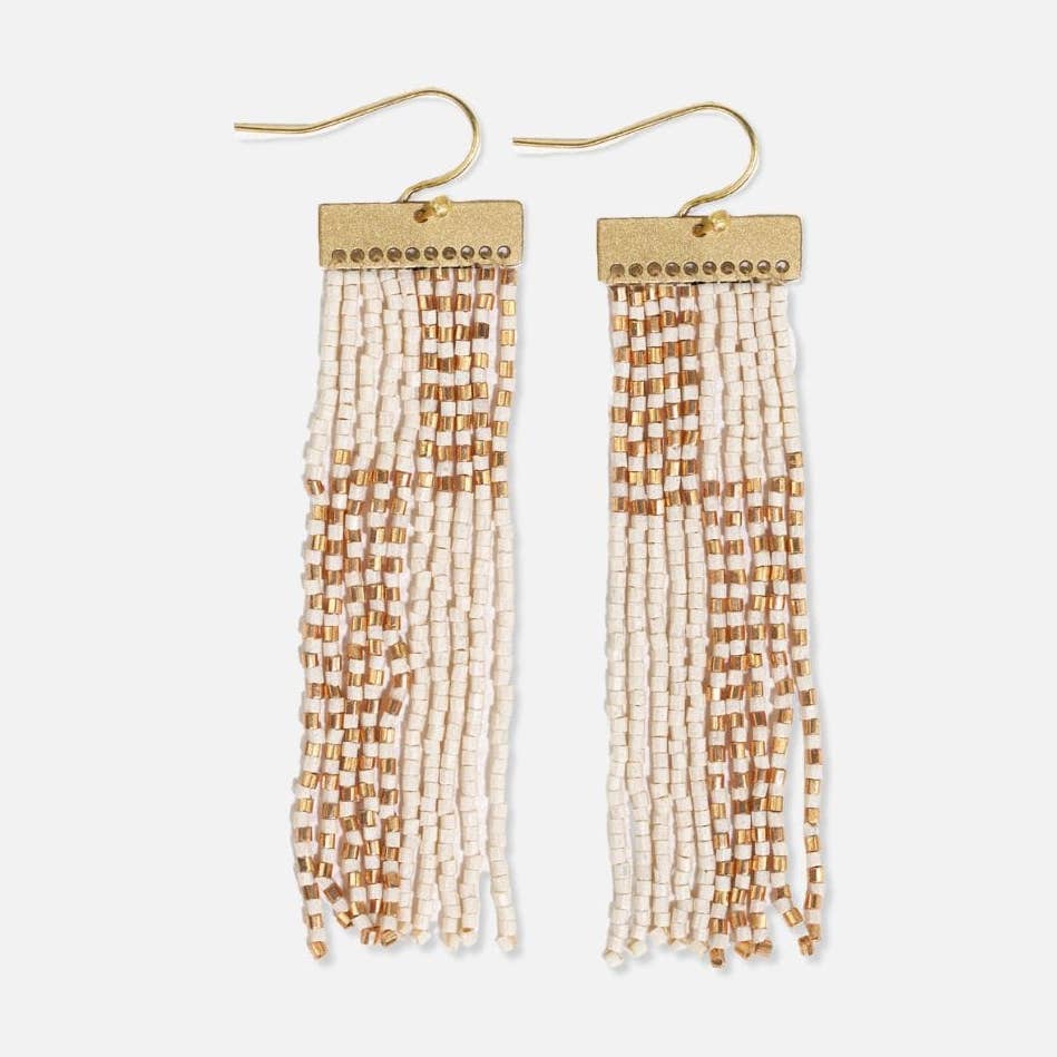 Lana beaded Fringe Earrings