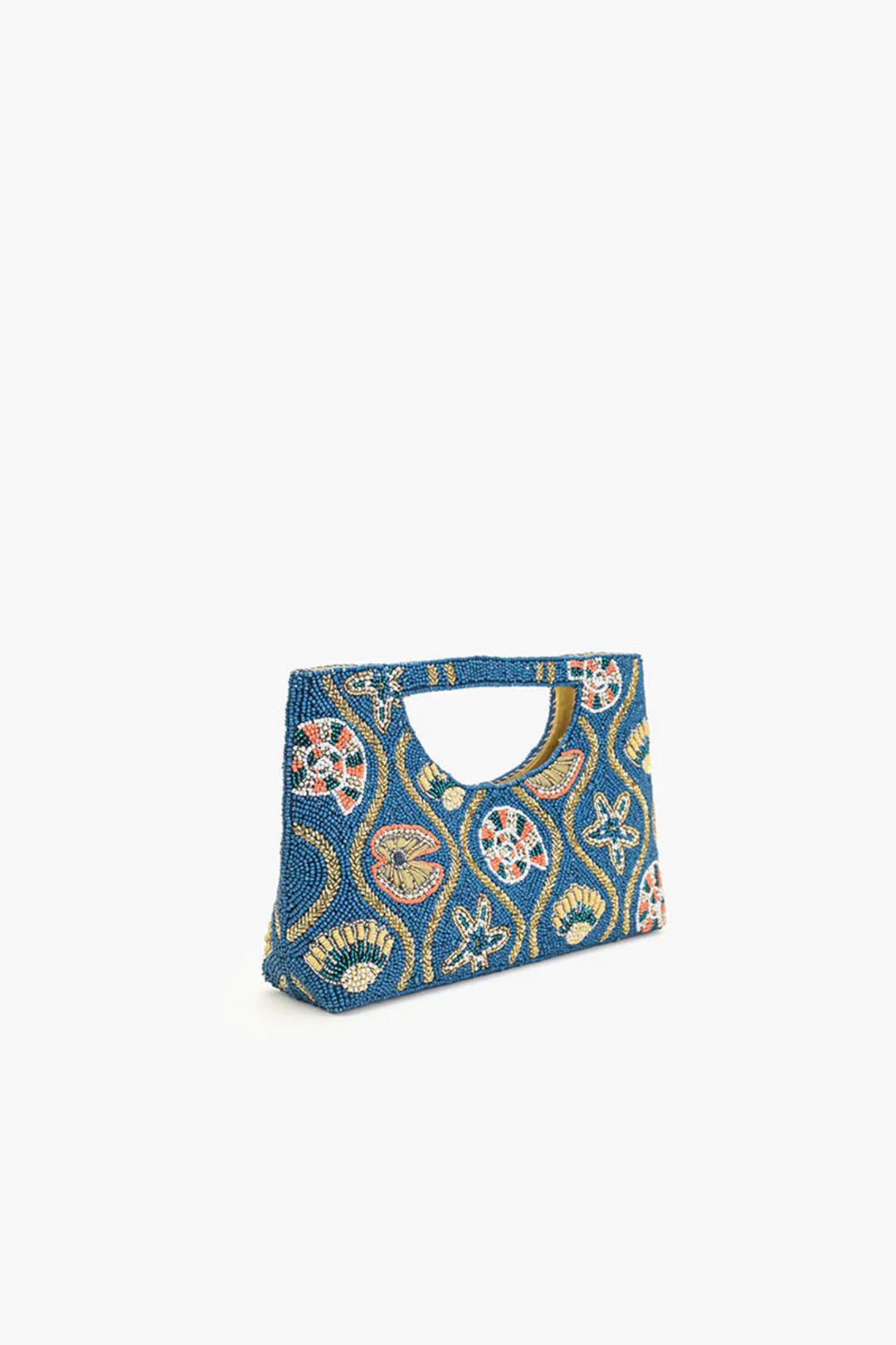 Midnight Shore Beaded Clutch