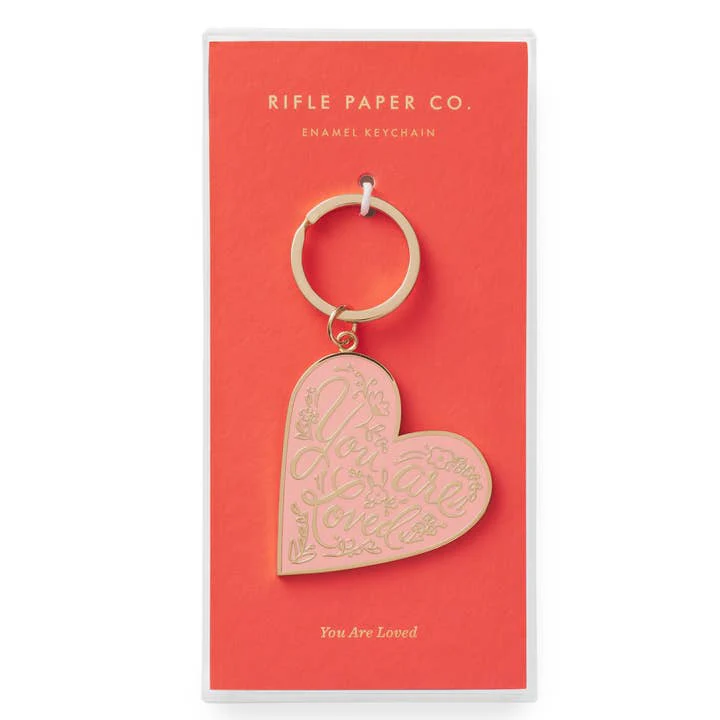 You are Loved Heart Enamel Keychain