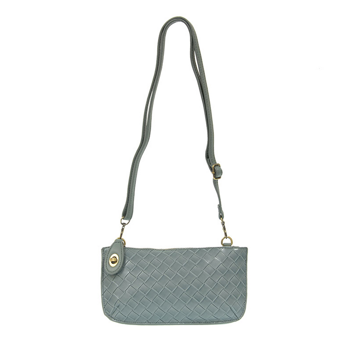 Wide Woven Crossbody Wristlet