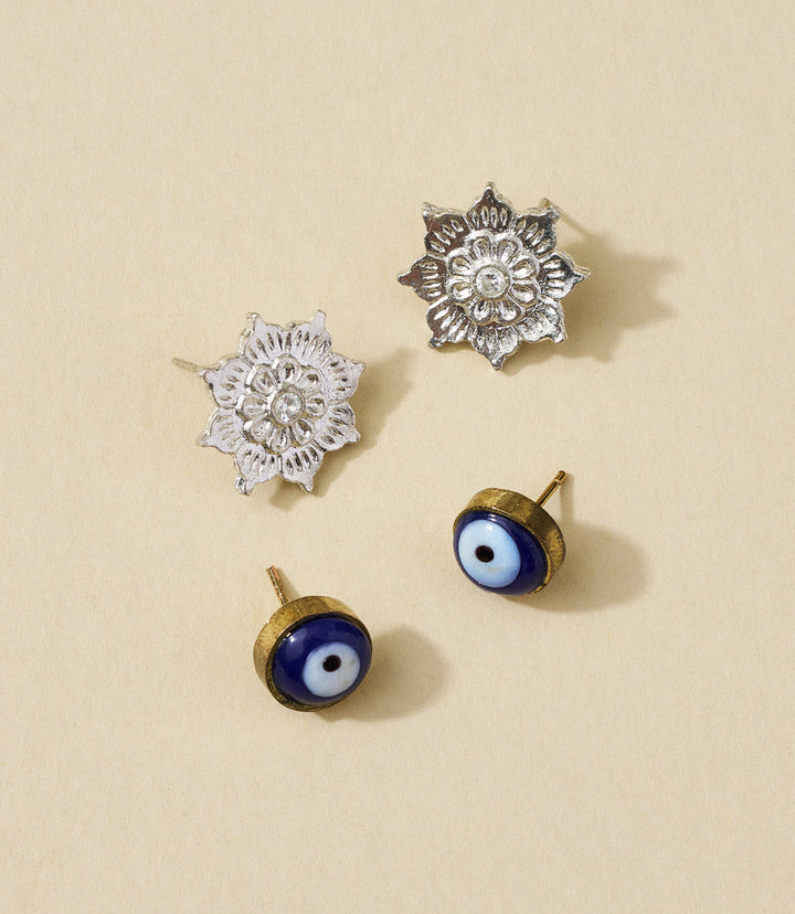 Drishti Evil Eye Stud Set