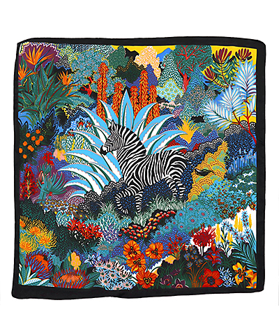 Wild Safari Zebra Silky Scarf