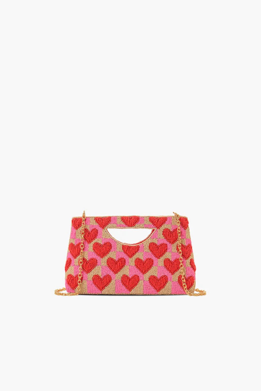 Amour Heart Bead  Clutch