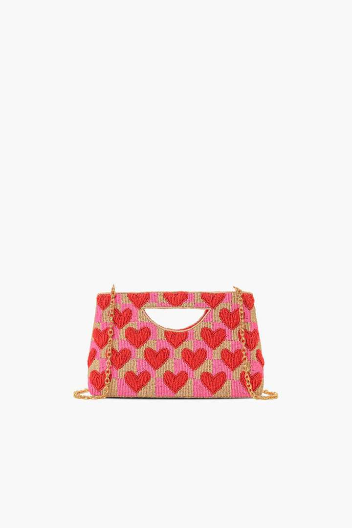Amour Heart Bead  Clutch