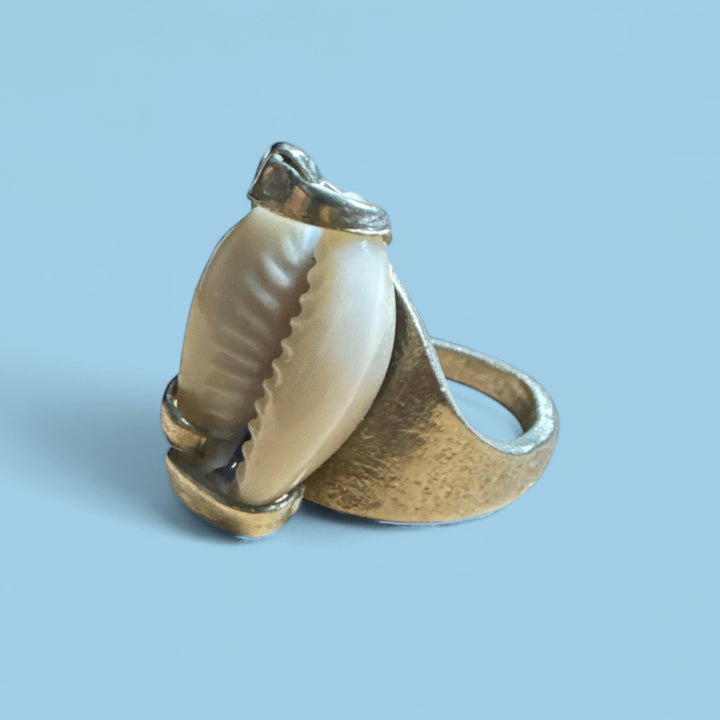 Cowrie Adjustable Ring