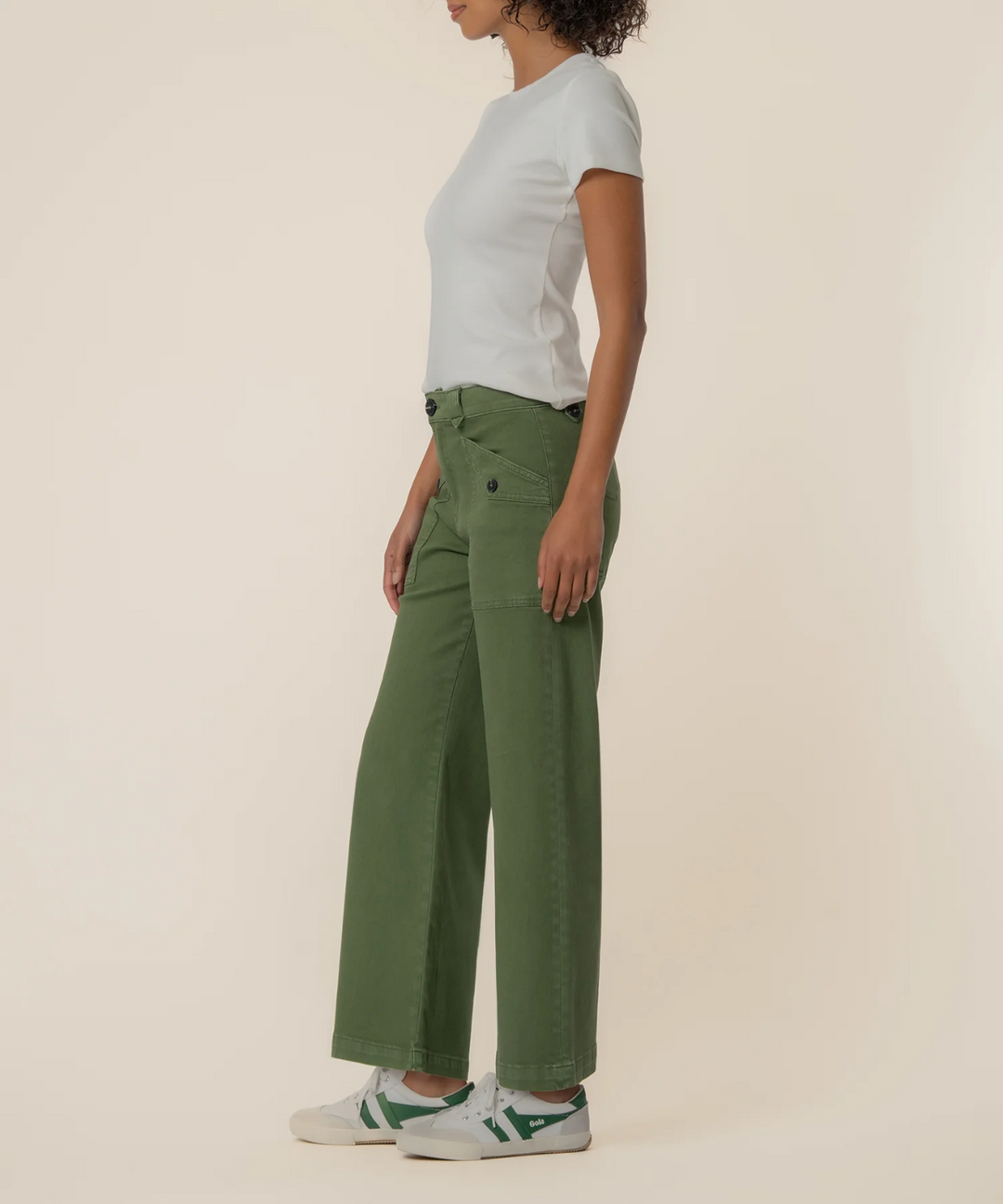 Meg Hi Wide Front Back Pocket Jeans