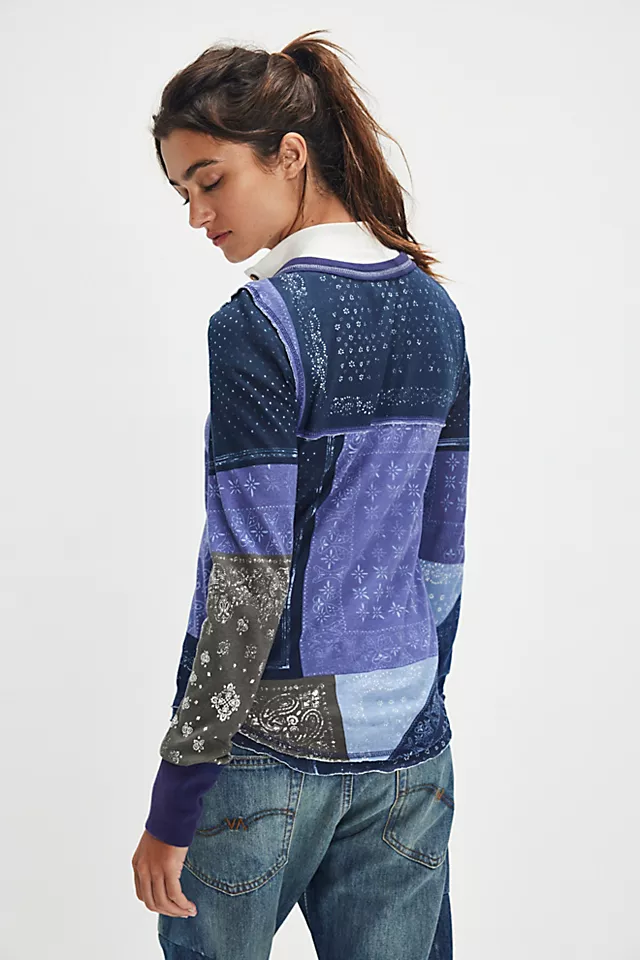 Indie Printed Cuff Top