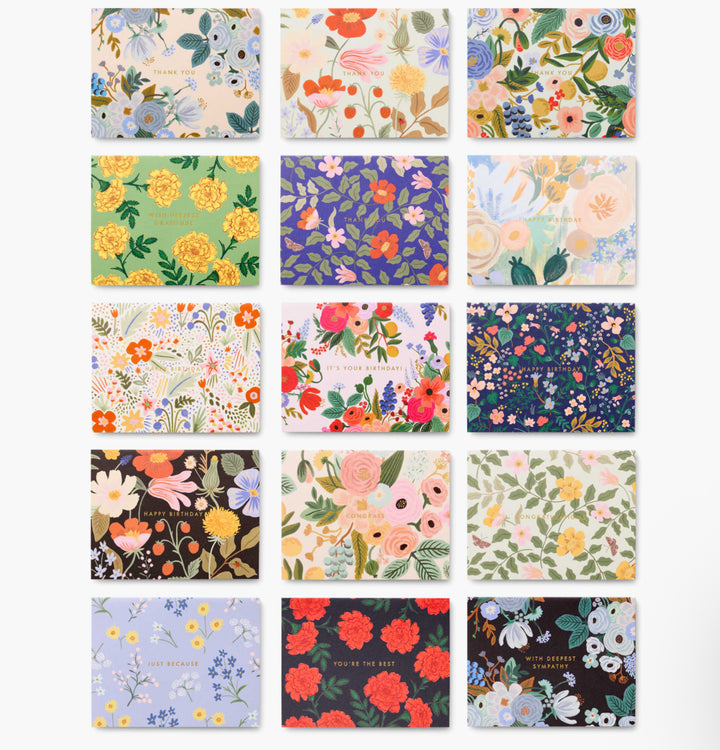 Mixed Florals Card Box