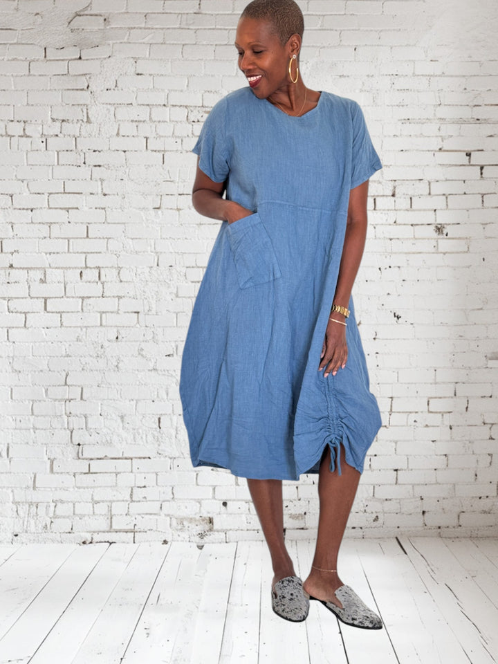 Bungee Linen Dress